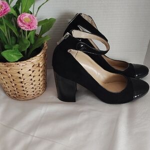 Unisa Black Patent Leather Heels